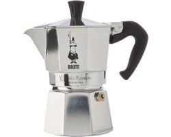 Moka Express Koffiezetter voor 3 Kops in Zilver
