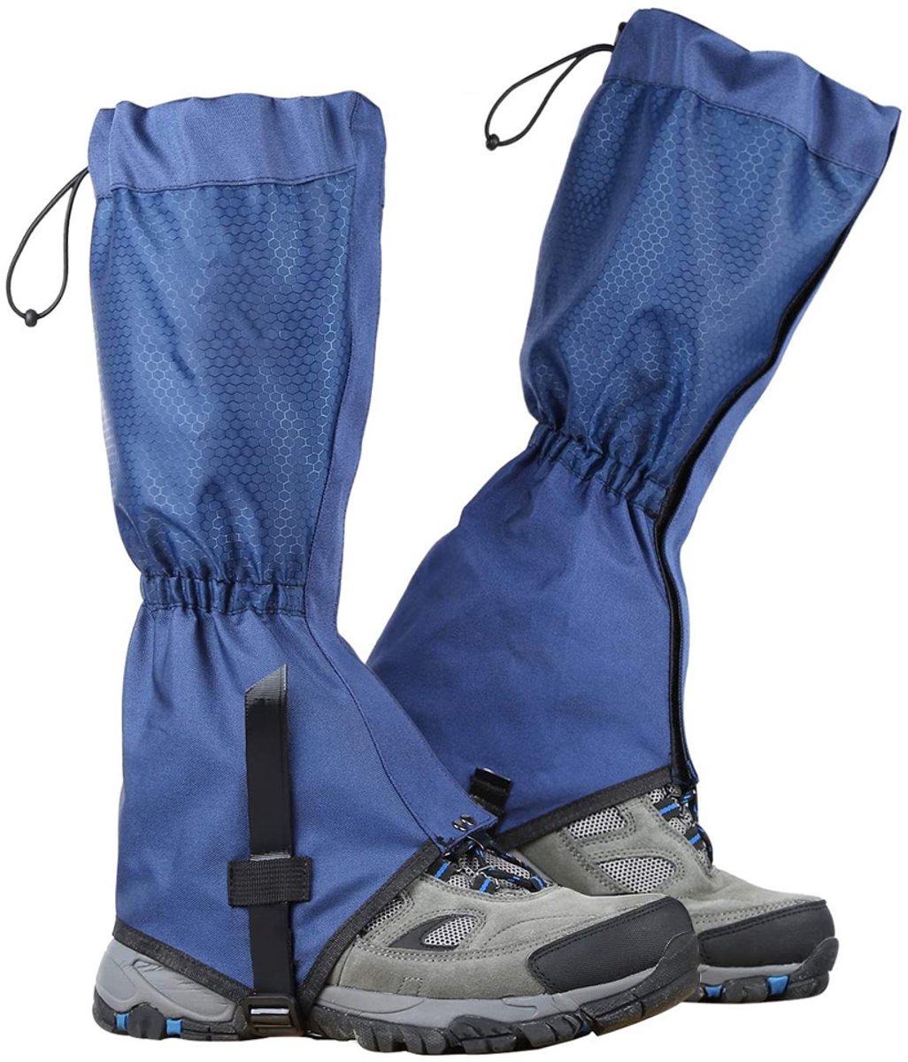 Gigicial Gaiters Voor Wandelen Waterdichte Gaiters Zacht & Winddicht Bescherming Tegen Modder En Insecten 1 paar Geschikt Voor Wandelen En Backpacken Blauw