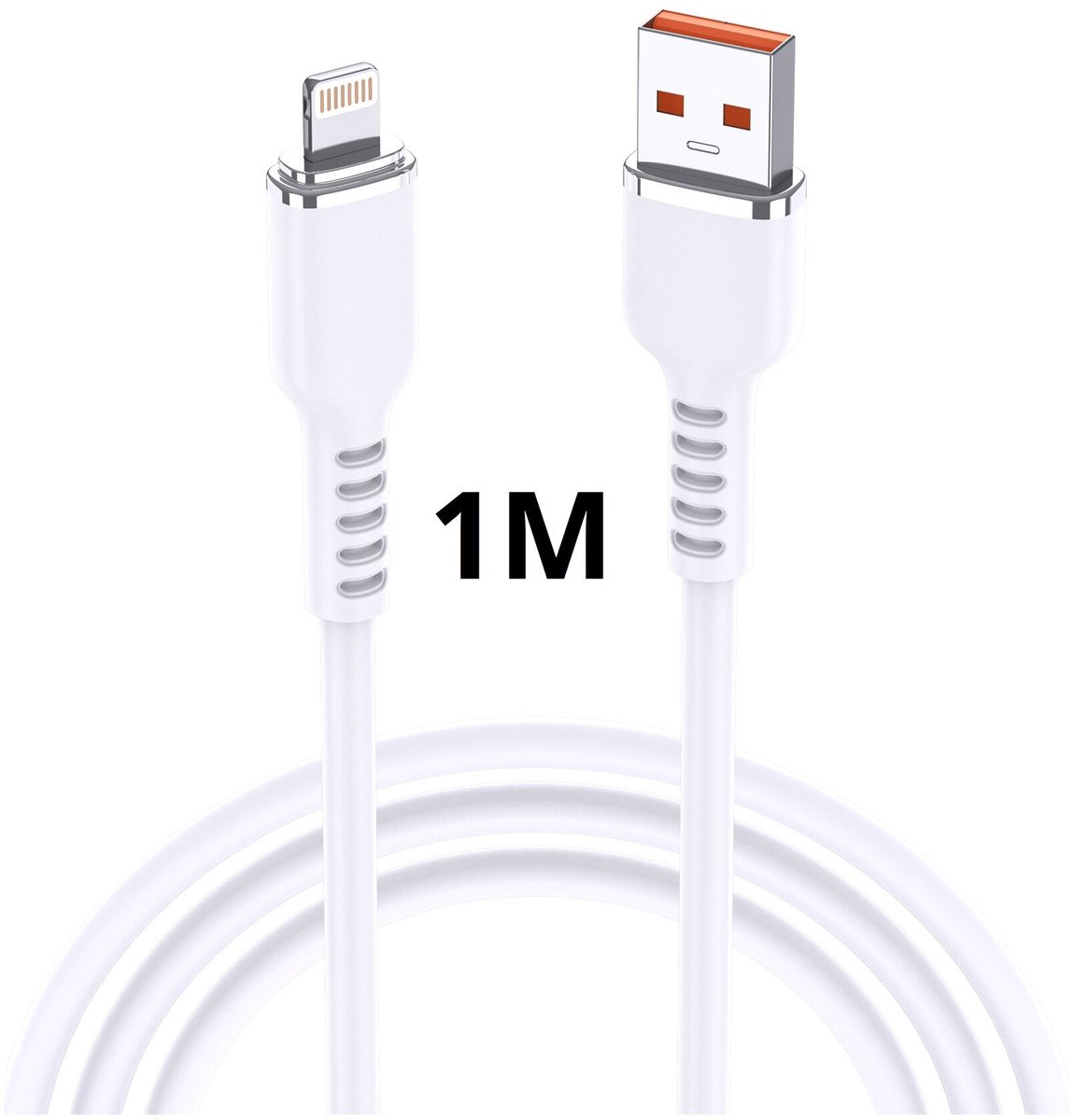 Ntech Kabel - Oplaadkabel geschikt voor iPhone - 1m - Kabel geschikt voor lightning naar USB A soft Silicone Lader kabel