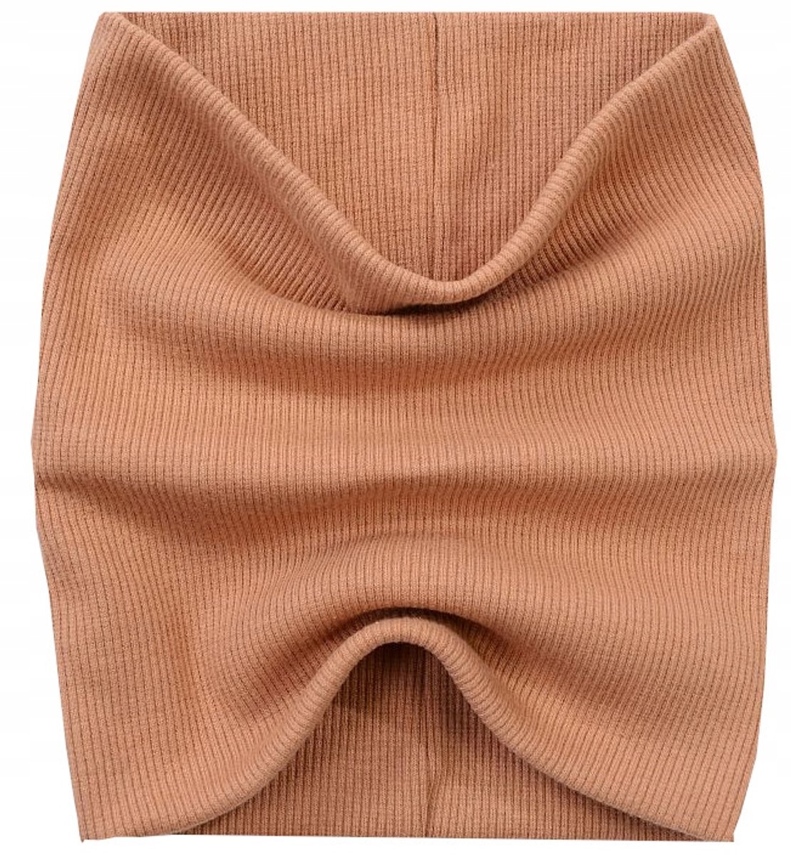 Noviti Babysjaal 2 Lagen Katoen Rib 6m+ Bruin/Beige