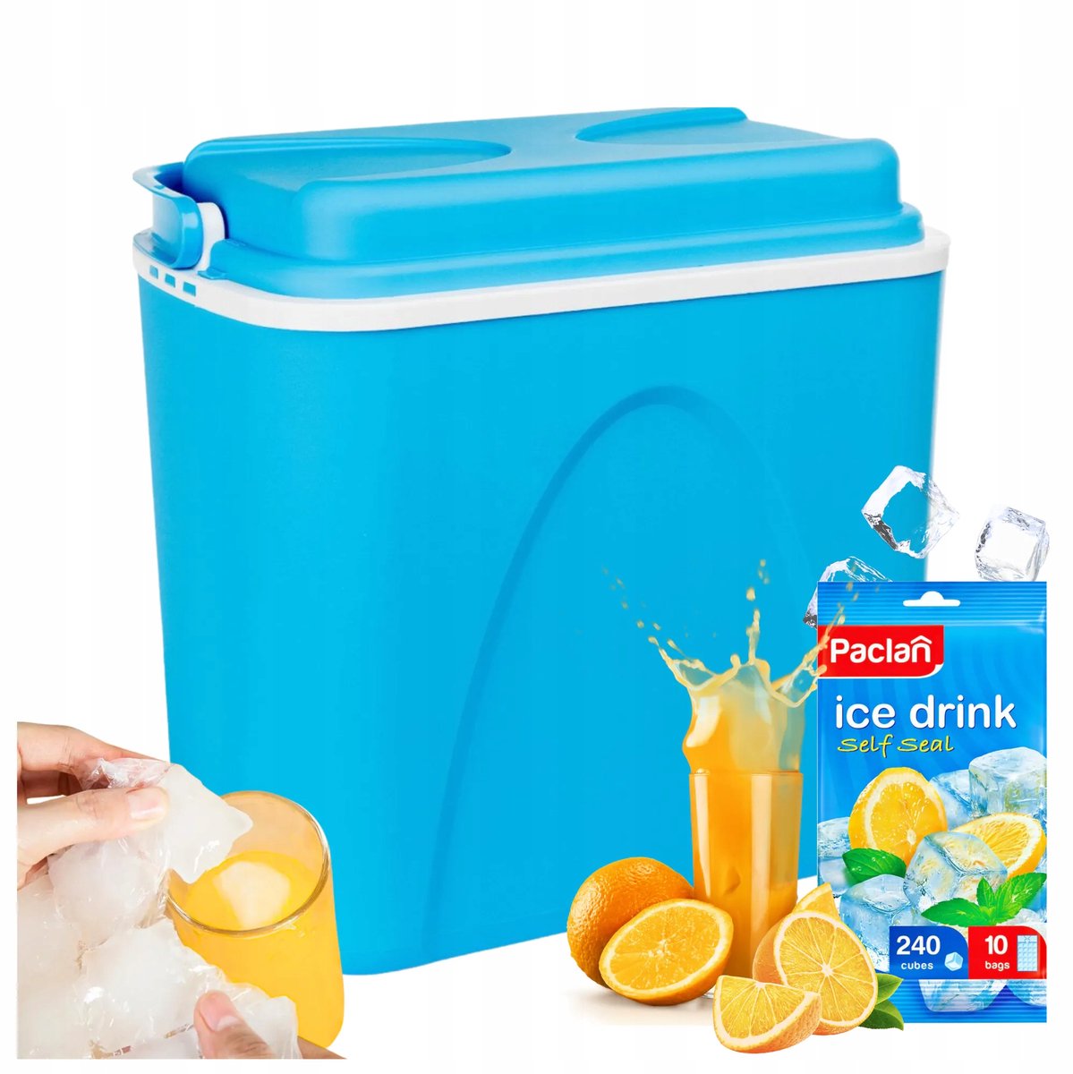 Kamai Koelbox 24L Blauw - Ideaal voor Vakantie & Kamperen