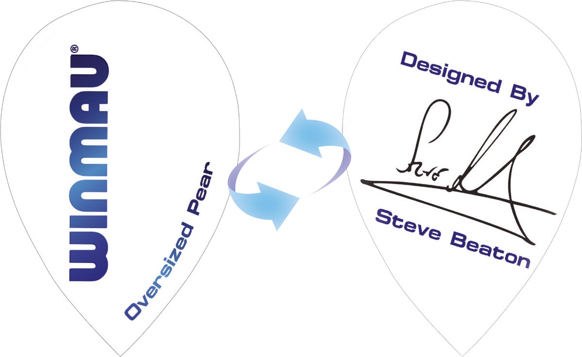 Winmau Steve Beaton Pear White - Dart Flights