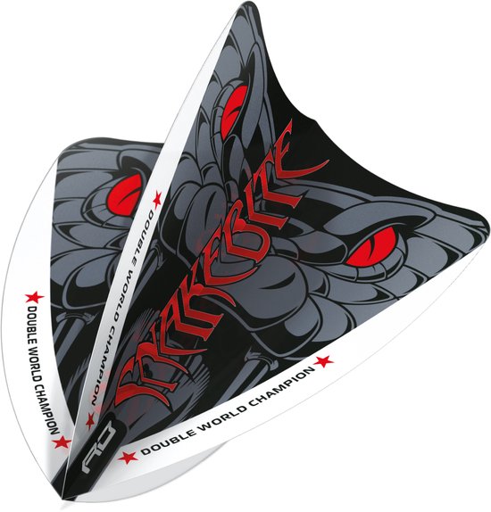 Red Dragon Peter Wright Snakebite Double World Champion Freestyle Red Eyes - Dart Flights van Red Dragon — afbeelding 3