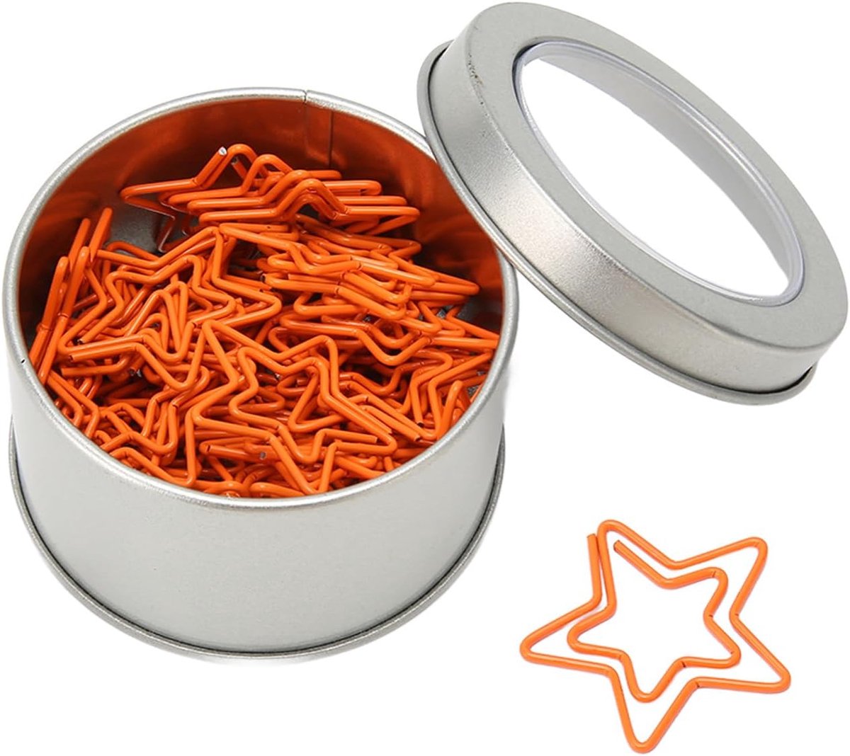 50PCS Mini Cute Paper Clips - 5 Pointed Star - Funny Metal Paper Clips - Kleine Fancy Paper Clips voor Kantoor Werk School Thuis