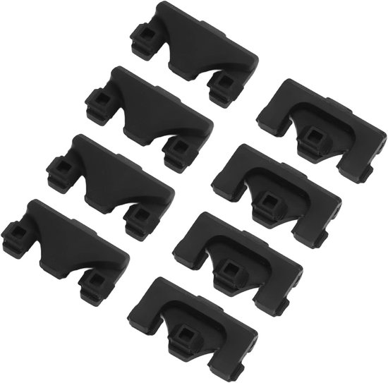 Set van 8 Antislip Rubber Buffers voor Airfryer - Krasbestendig en Duurzaam Silica Gel Accessoire van Merkloos — afbeelding 2