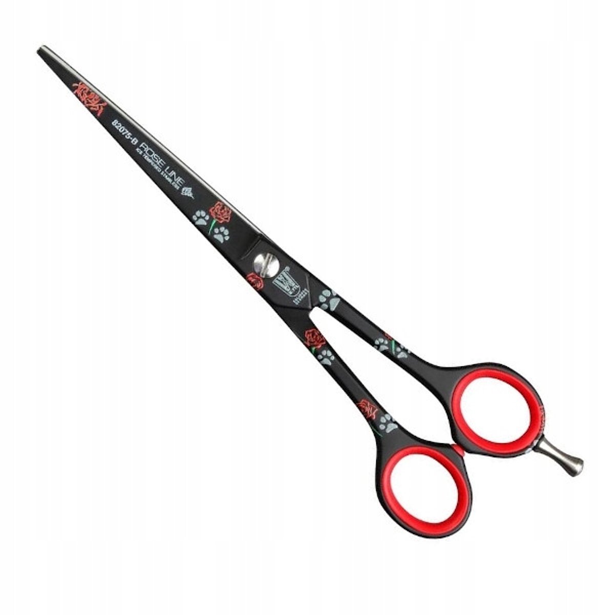 Witte Rose Line 7.5" professionele zwarte kappersschaar met microscherpte