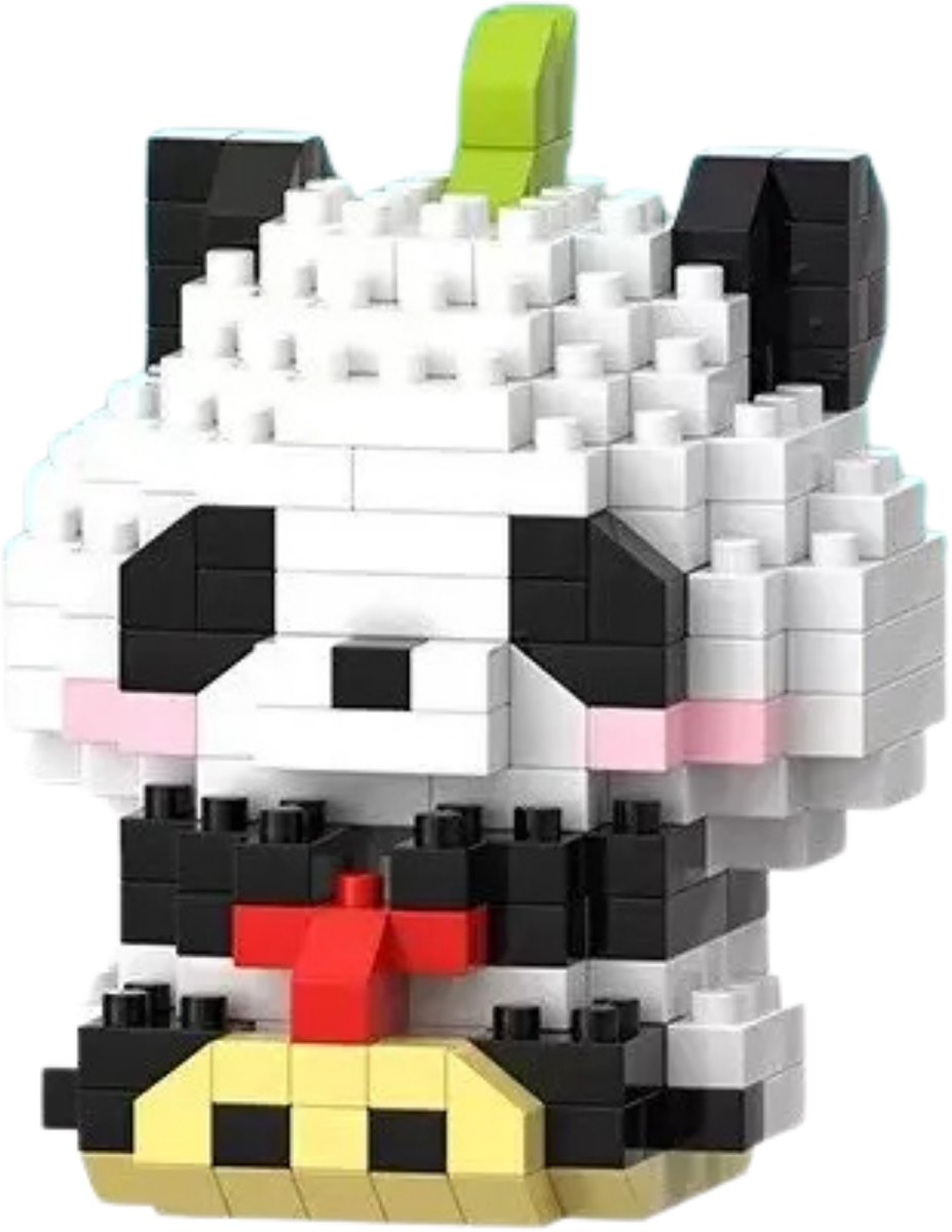 Panda - Step - Nano Blocks - Bouwset – 216 Stukjes DIY Mini Bouwstenen - Blokken - Speelgoed - BRICKY