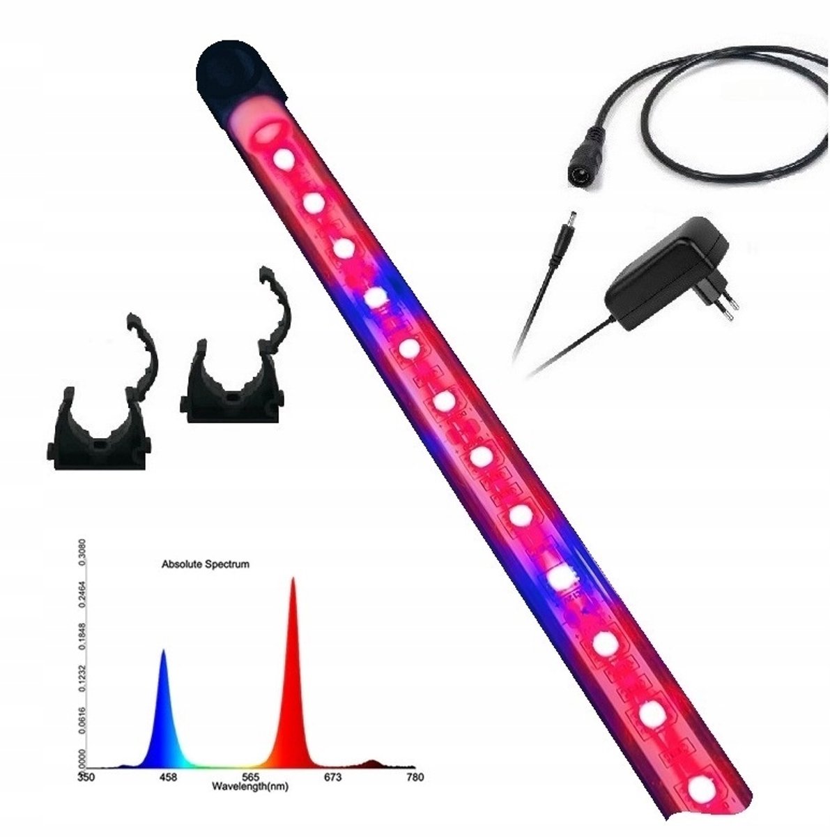 LED Plantengroeiverlichting Aquarium 110cm Rood/Blauw 4:1