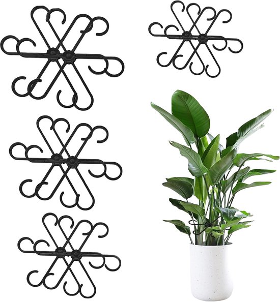 newgarden Ronde bloempot, hortensia, decoratief, voor binnen en buiten, zeer uv-bestendig, grote bloempot voor bloemen en planten, van polyethyleen in Spanje, 50 cm, antraciet