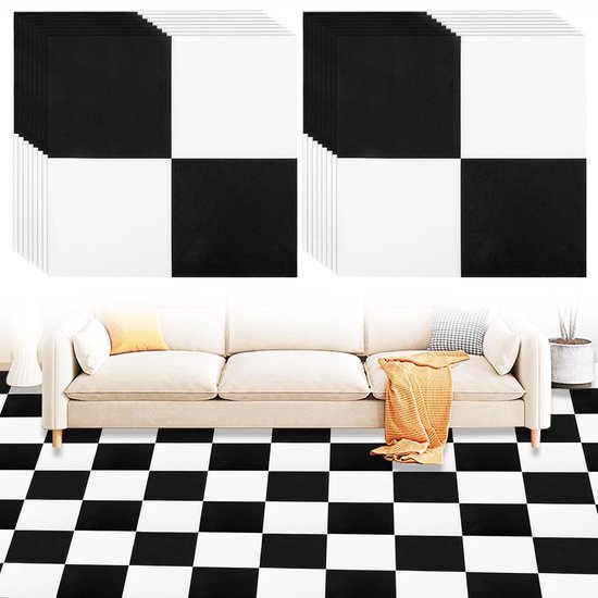 Peel & Stick vloertegelstickers, zelfklevende vinylvloeren voor keuken, badkamer, wasdouche, decor en meer, waterdicht, 20 x 20 cm, 10 stuks (lichtgroen