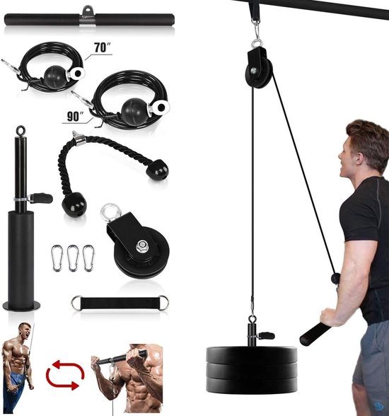 Kabel katrol systeem thuis gym, gewicht kabel katrol systeem fitness