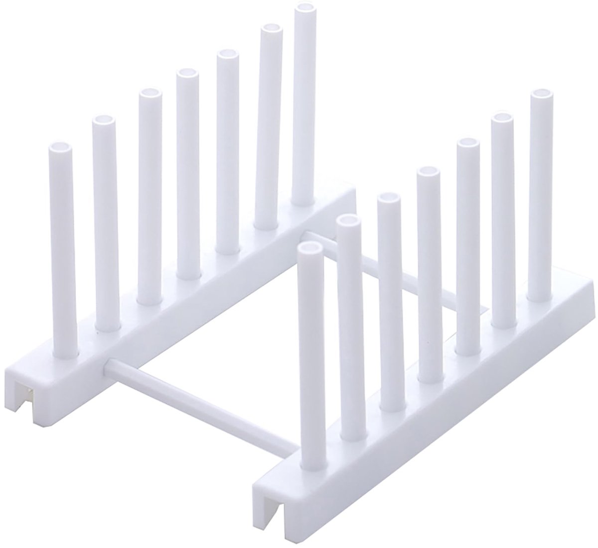 Pot Schotel Deksel Rack, ABS Plaat Store Rack Stand Pot Deksel Organizer Stand Drogen Afdruiprek Opslag Kast Plank Organizer, Wit