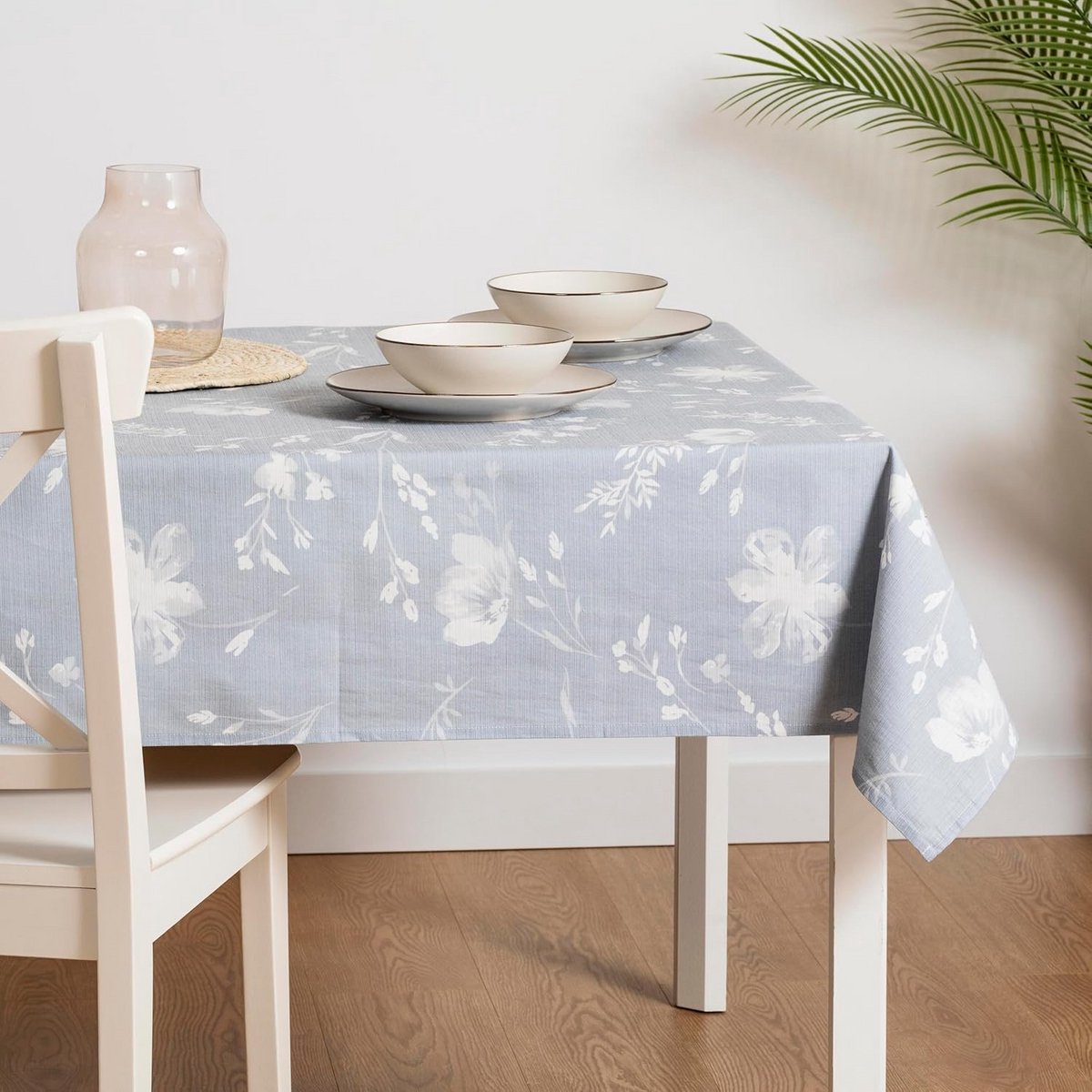 Rechthoekig Tafelkleed Grijs 140x140 cm voor Eetkamer en Tafel