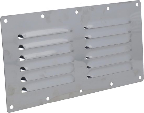 Boot Ventilatierooster, Een Paar Marine Air Vent Cover 3 Sleuven 210x110mm Rechthoekige Louvre 304 Roestvrij Staal Universeel voor Boten