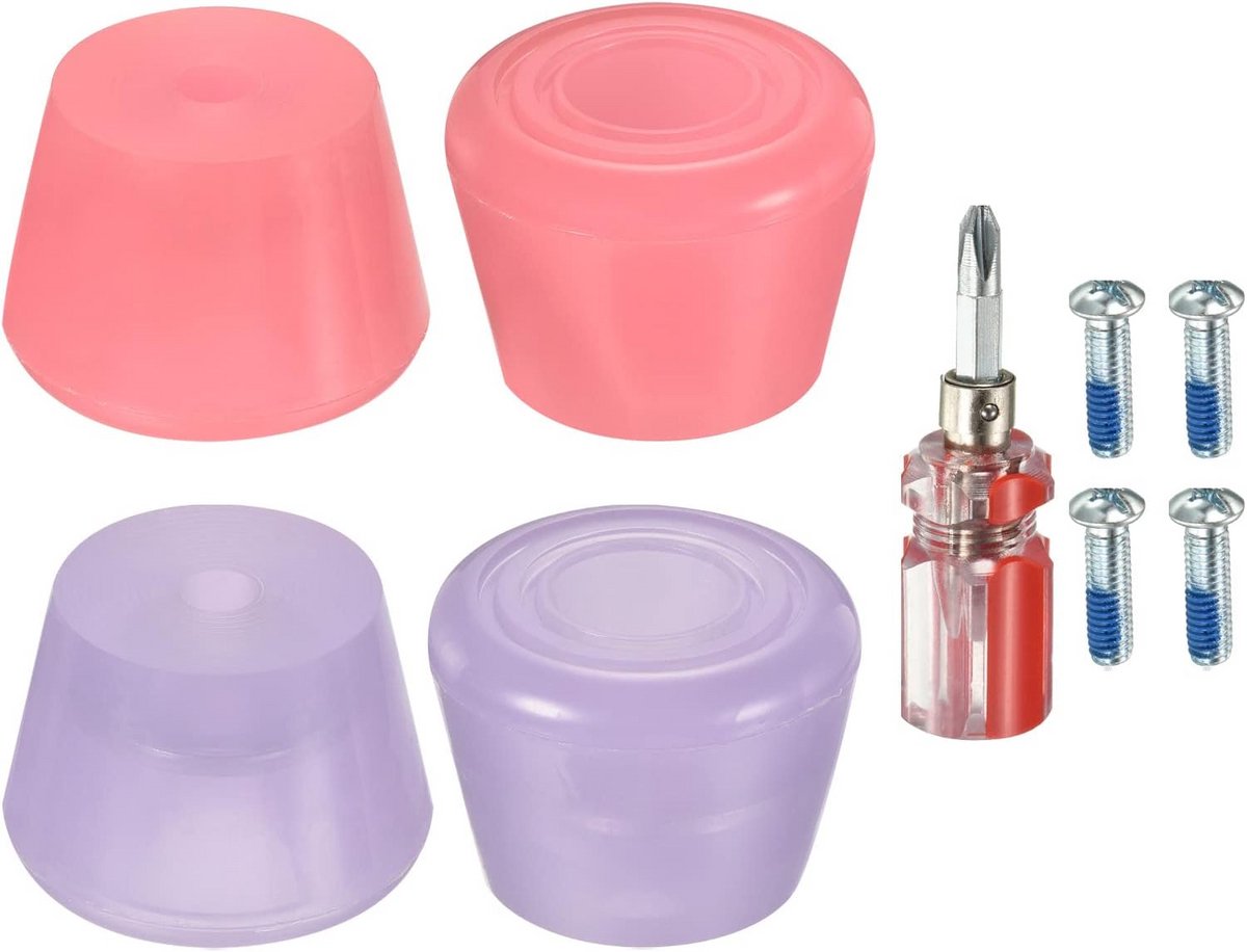 2 Paar Rolstoel/Quad Skate Teen Remstops (82A Rubber) – Inclusief Schroevendraaier 2 Paar Rolstoel/Quad Skate Teen Remstops (82A Rubber) – Inclusief Schroevendraaier