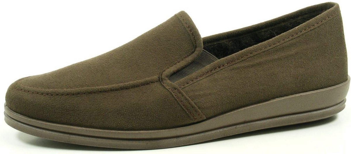 Warme gevoerde lage instapslof heren - Extra comfort en grip