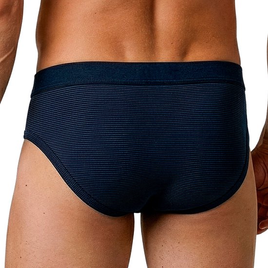 ESGE Lot de 3 slips pour hommes avec fermeture sur le devant - Jeans à fines côtes