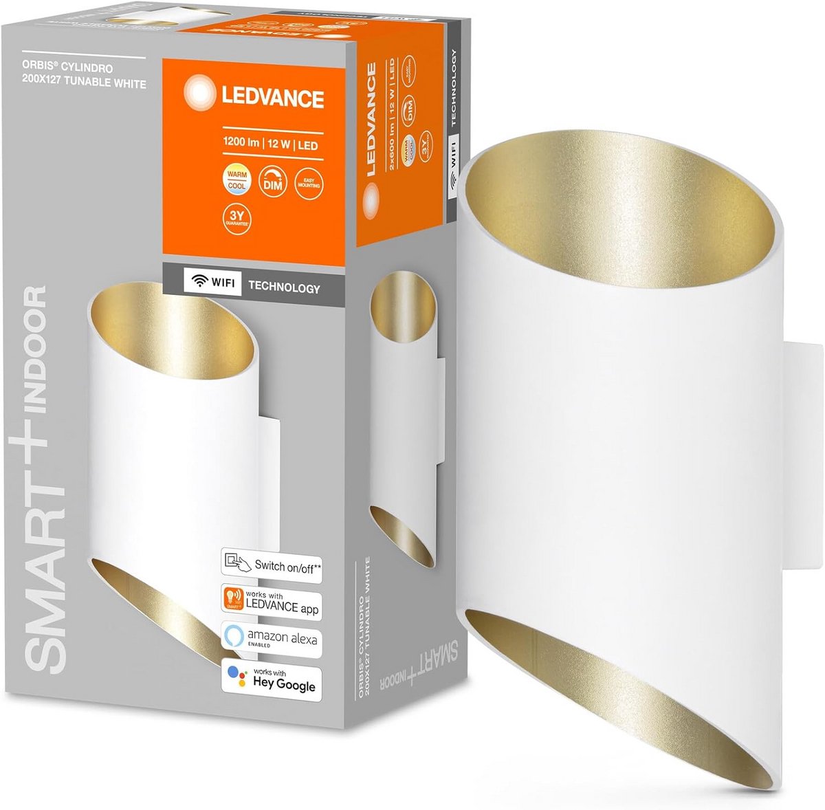 Slimme Buiten-/Wandlamp met WIFI - Dimbare LED Verlichting met Kleurwisseling