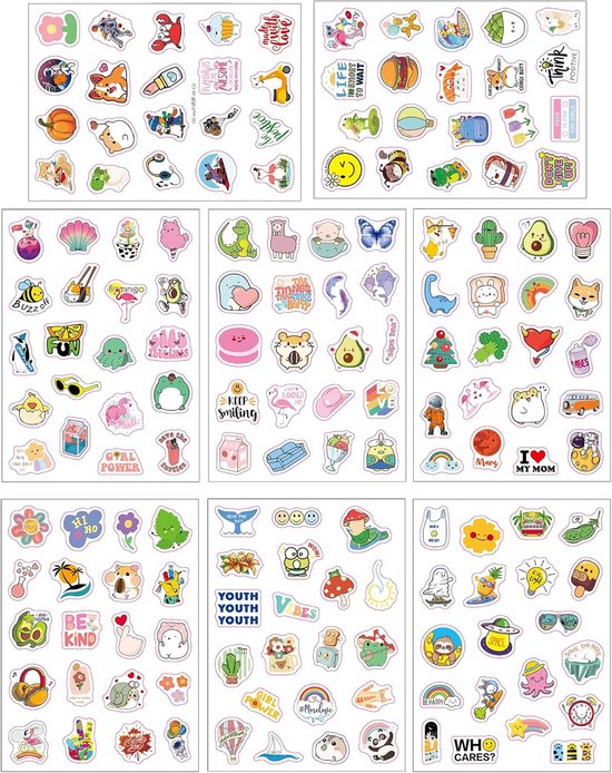 Set A (4 kleine raamstickers kaarten) | Duurzame kerstbomen | Tiny Trees Flat Flowers