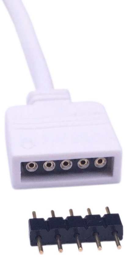 DC stekker type vrouw | Voor witte ledstrips | Man connector