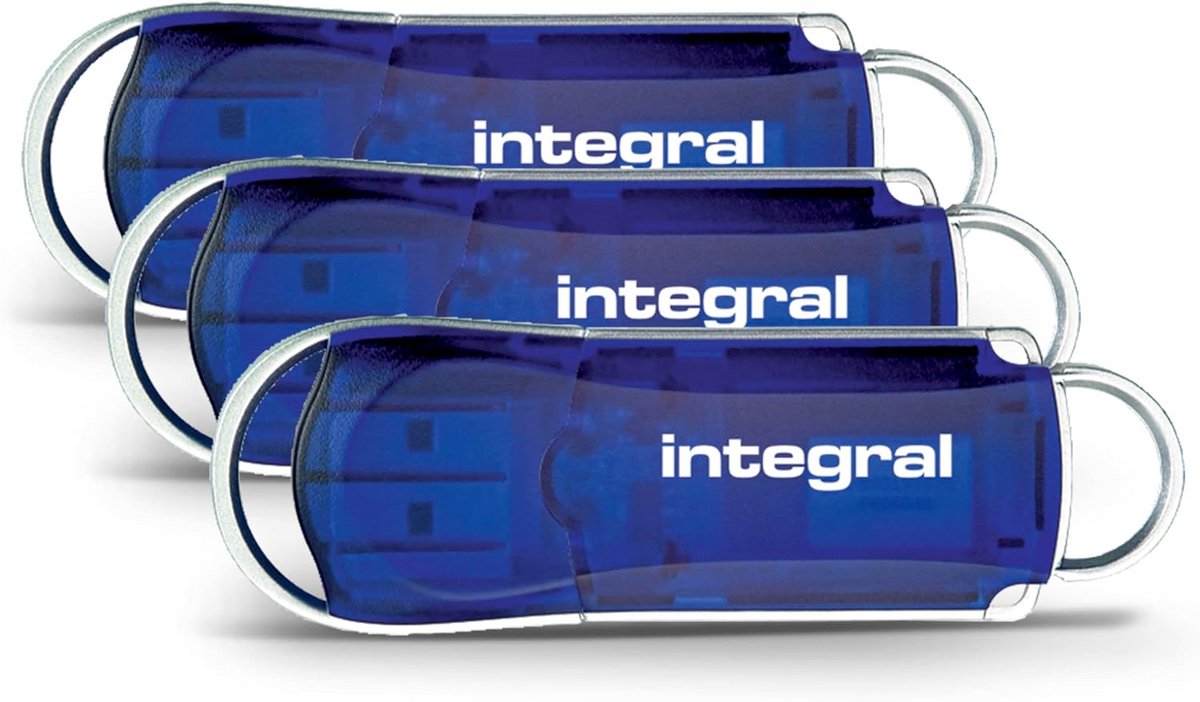 3-pack USB 2.0 Geheugensticks 64GB Blauw - Betrouwbare Flash Drives