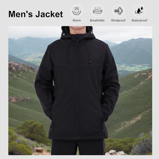 Northster Fleecejack voor heren, outdoor, vrijetijdsjas voor wandelen