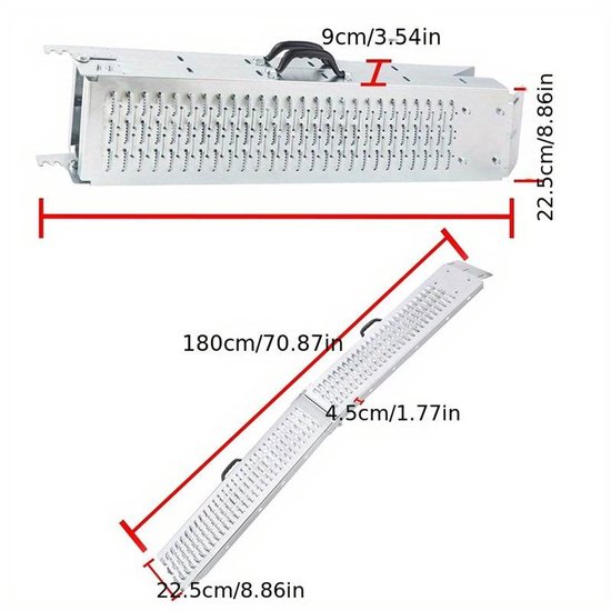 Bol Ramp 2 x Loading Ramps, 400 kg, Foldable Loading Ramp, Loading Ramp ...