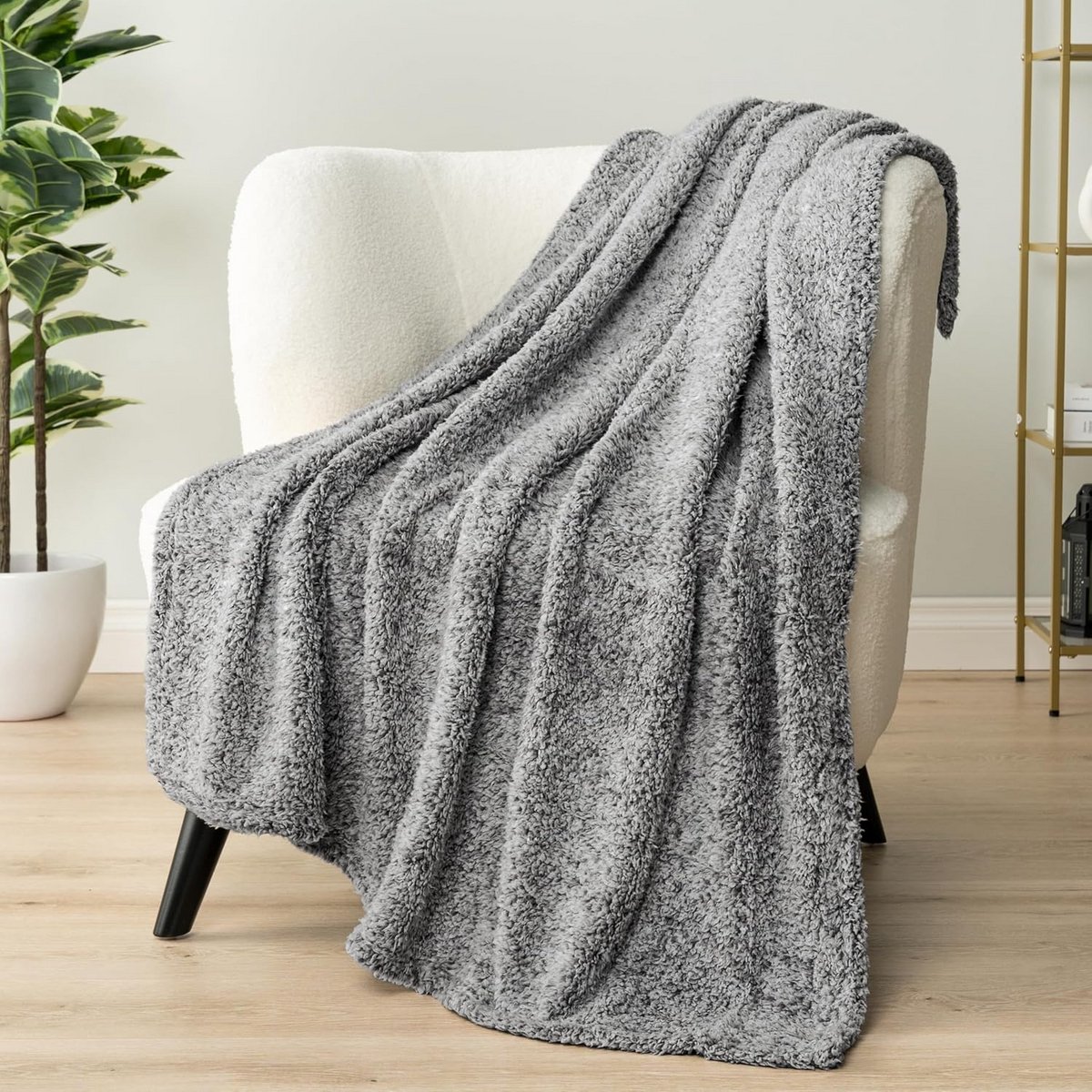 Luxe Pluche Sherpa Plaid Deken voor de Bank | Zacht, Warm en Fuzzy Fleece