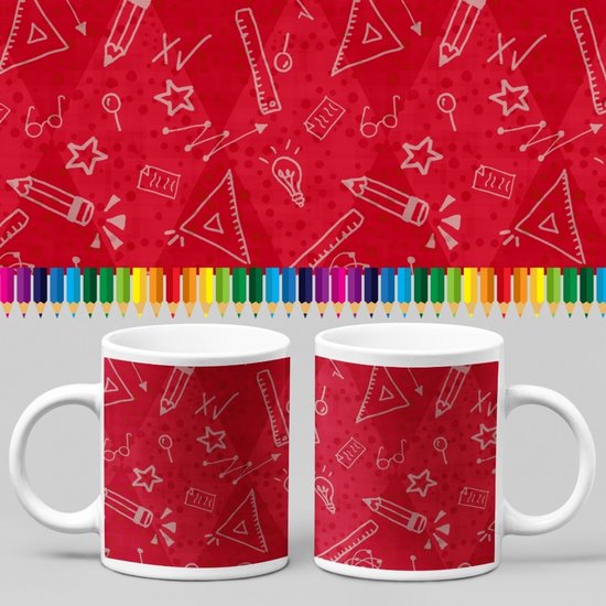 Mok voor juf - Teaching is a work of heart - Wurban Wear | Keramiek | 325 ml (11oz