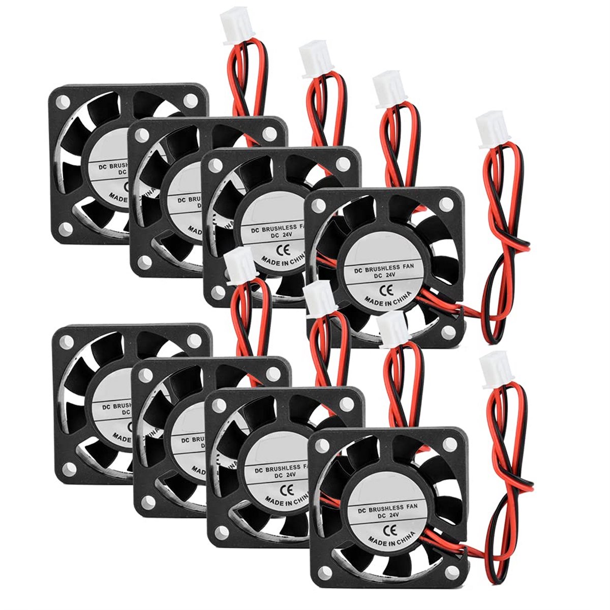 8 Stuks 24V 40x40mm Koelventilator voor 3D Printer en Computerkoeling