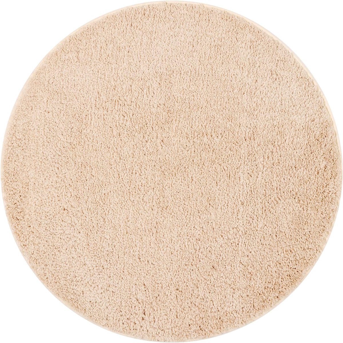 Stunq® Zachte Ronde Badmat Oeko-Tex Gecertificeerd - 67 cm Diameter, Beige