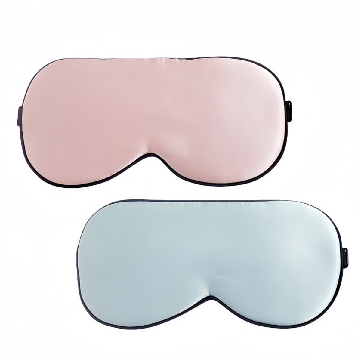2 stuks-Imitatie Zijde Slaapmasker voor de ogen- Huidvriendelijk- Ademend - Verstelbaar Oogmasker - Lichtdicht - Zacht -Unisex-geschikt voor slapen, reizen en dutjes