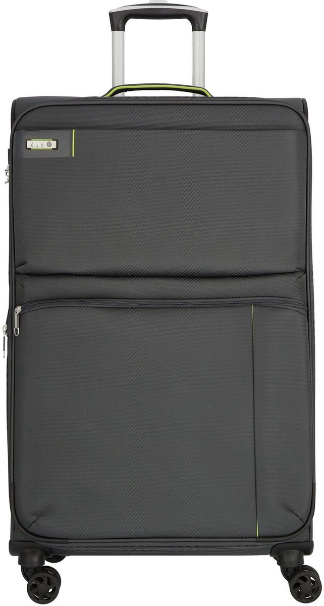 d & n Travel Line 6700 4-wiel trolley 70 cm - Zachte bagage - TSA slot - grau