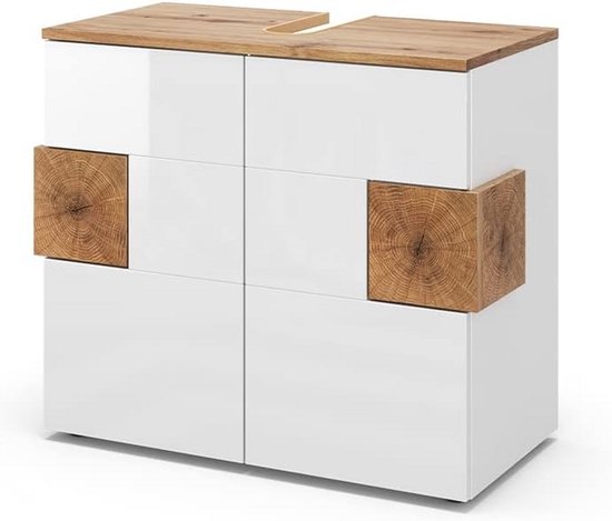 Van Heck Country Wastafelonderkast 133x51,5x91 cm Eiken