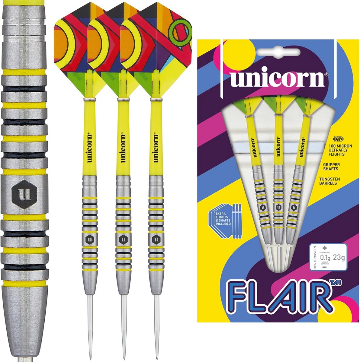 Dartpijlen Set 80% Tungsten Staal Tip met Accessoires