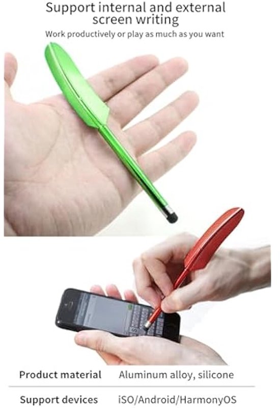 Vervangende S Pen, touchscreen-stylus, typepen Geschikt voor Samsung Galaxy Z Fold6, meerkleurige penpunt-stylus, compatibel met Kindle Fold5 tablet-smartphone - rood van Merkloos — afbeelding 3