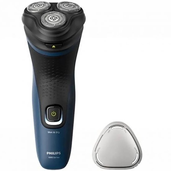 Philips S1151/00, Rasoir rotatif, Noir, Bleu, Batterie, Hybrides nickel-métal (NiMH), 40 min, 8 h
