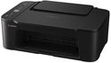 Zwarte Canon Pixma printer, gedraaid naar de zijkant.