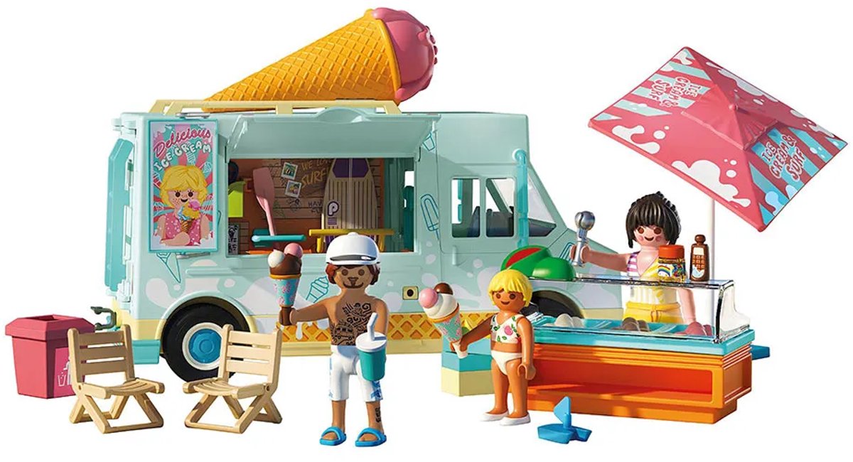 PLAYMOBIL My Life: IJscowagen met surfshop - 71904 — afbeelding 10