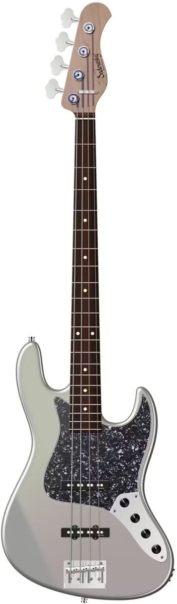 Sadowsky MetroExpress Vintage J/J Bass Morado Solid Silver Sparkle Metallic elektrische basgitaar