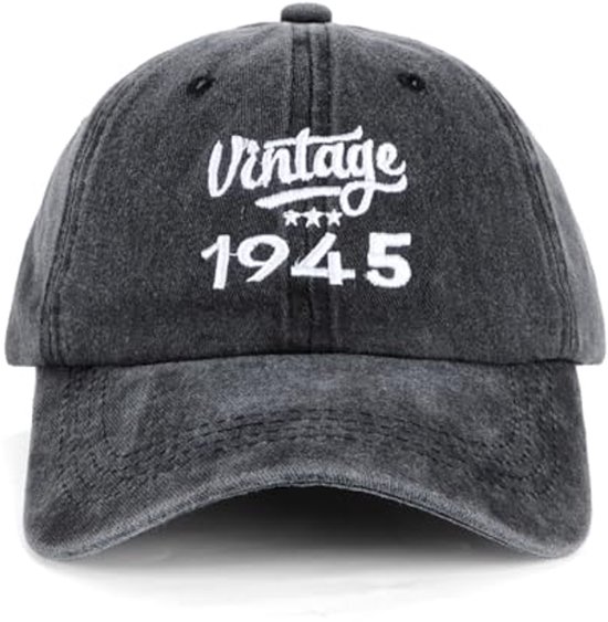 Casquette de baseball Vintage pour hommes - 50e 60e 70e 80e cadeau d'anniversaire pour messieurs