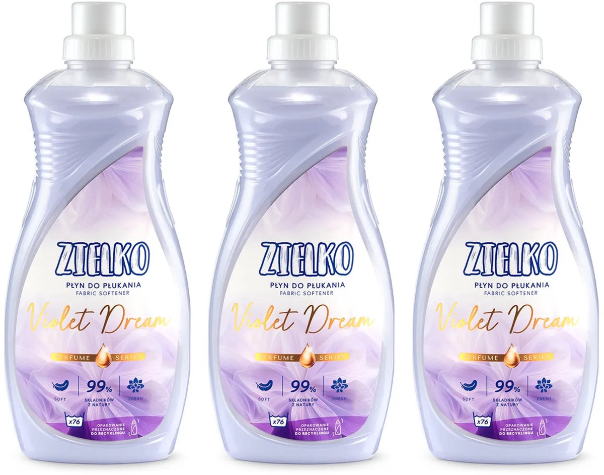 ZIELKO – Wasverzachter – Violet Dream – 3 × 1,52 L – 228 wasbeurten