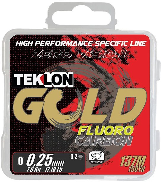 Teklon Gold Fluorocarbon - premium onzichtbare vislijn met Japan Technology Zero Vision 0,207MM / 137M van Merkloos — afbeelding 3