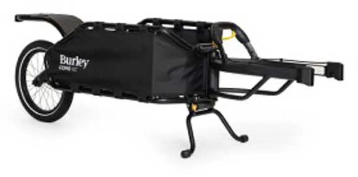 Burley Coho XC Fietskar – Fietsaanhanger – Bikepacking – Inklapbaar – Verstelbaar – Zwart