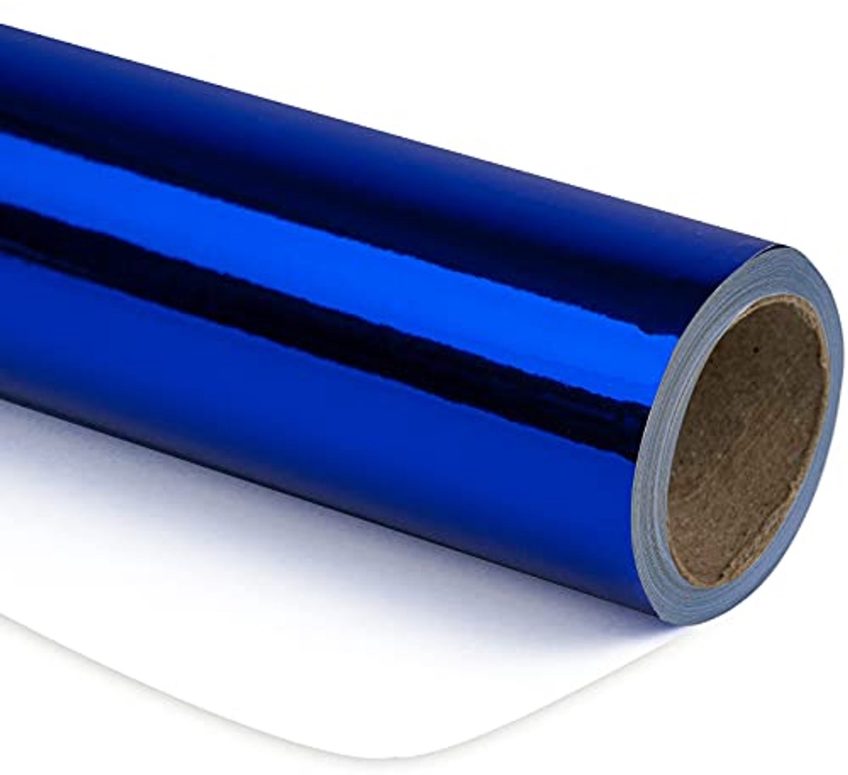Koningsblauw Metallic Inpakpapier - 43 cm X 10 m - Perfect voor Bruiloft, Verjaardag en Feestdagen