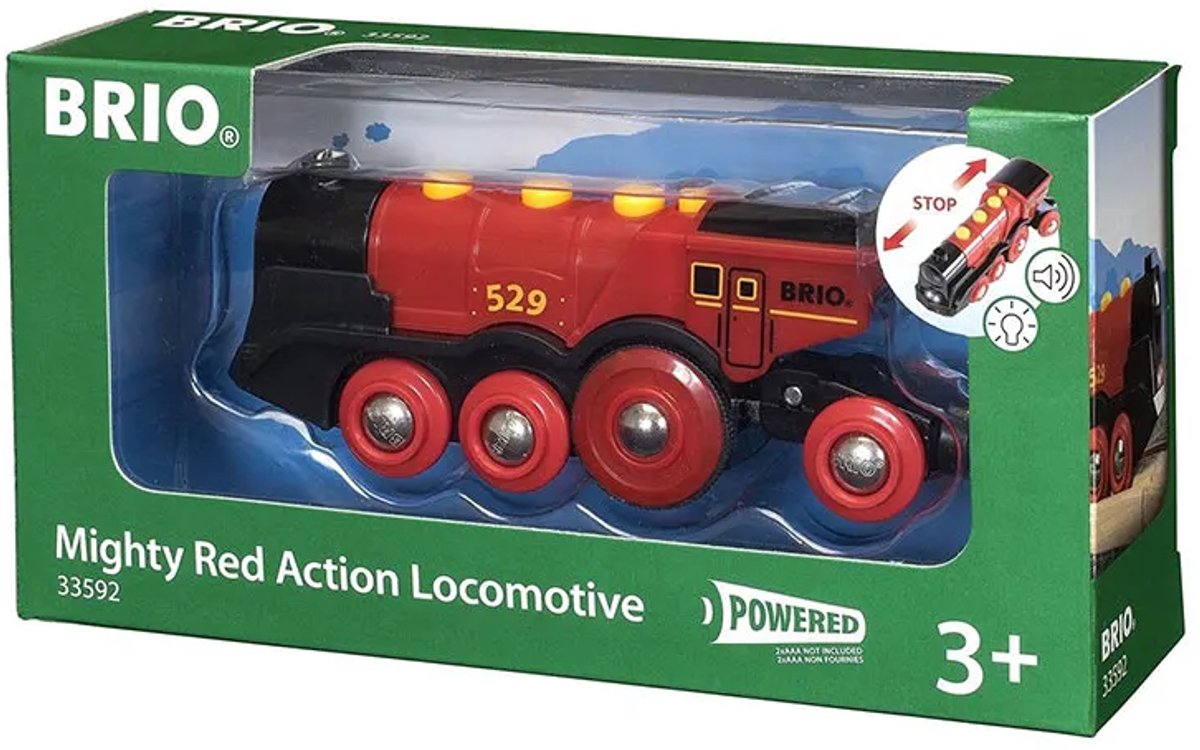 BRIO Rode locomotief op batterijen - 33592 — afbeelding 2