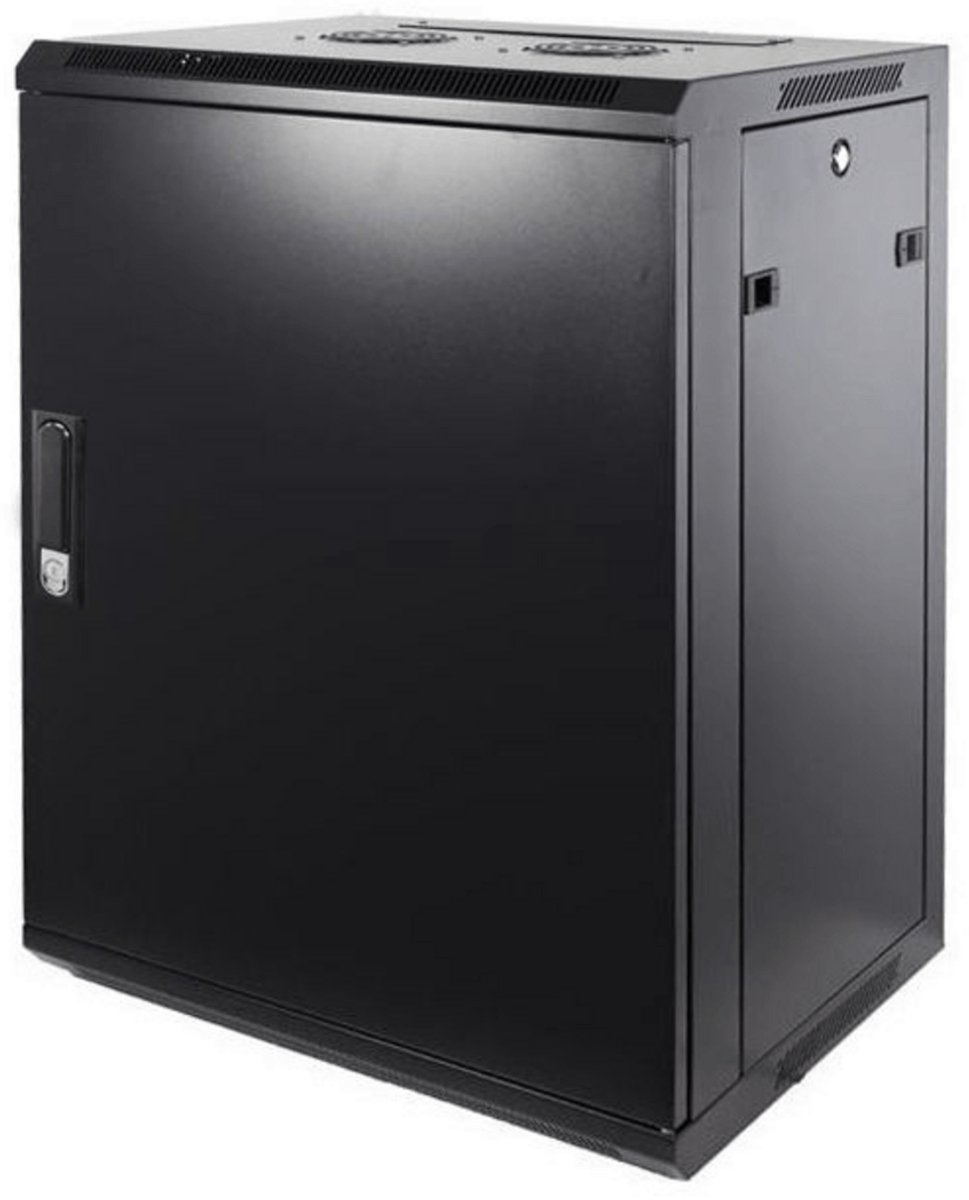 DSIT 15U wandkast met metalen deur 600x600x770mm (BxDxH) - serverbehuizing - serverrack - serverkast - 19 inch