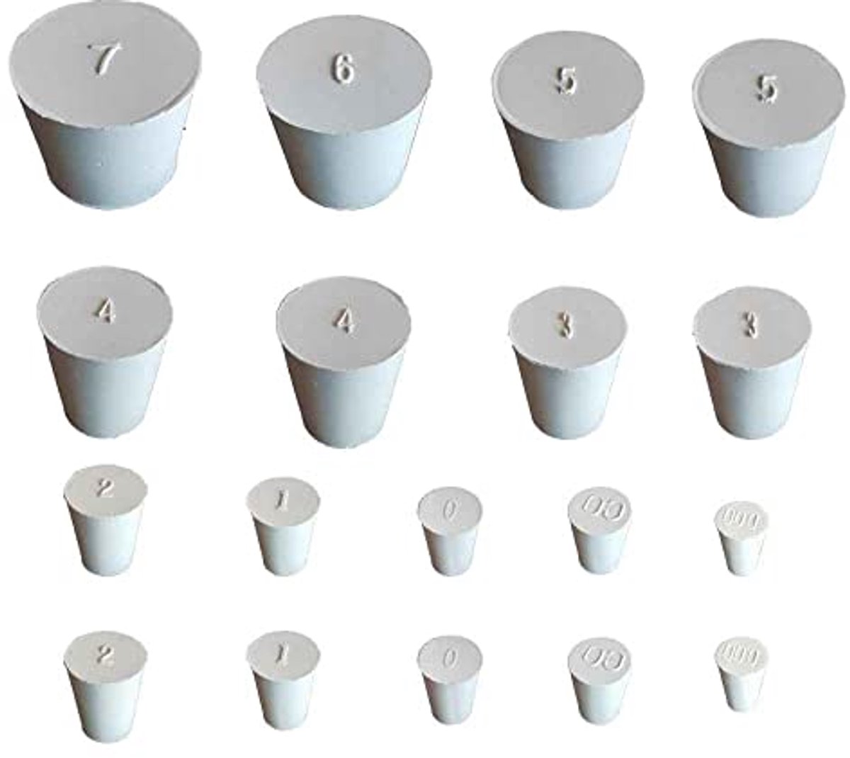 Rubberen Stoppen Set | 8mm tot 37mm | 18 Stuks voor Ballonflessen en Watertanks