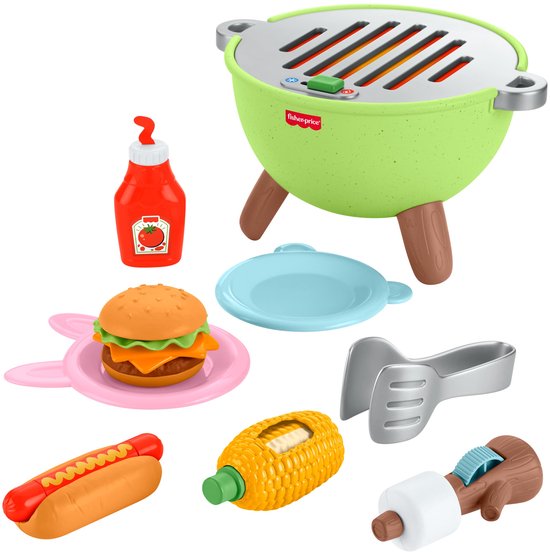 Fisher-Price speelgoed grill Friendship Forest activiteitenset voor kinderen.