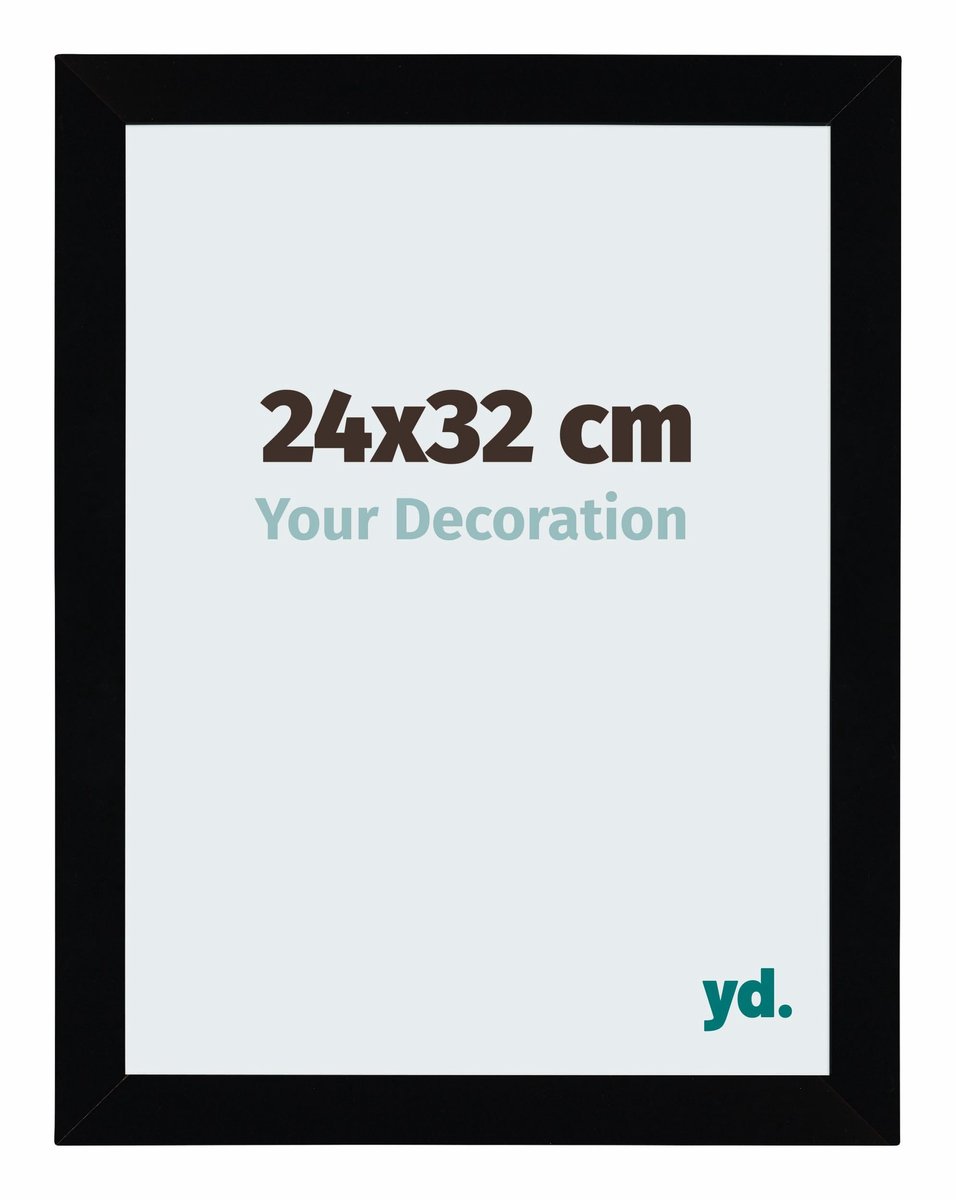 yd. Your Decoration - Fotolijst 24x32 cm - MDF - Zwart Hoogglans - Mura